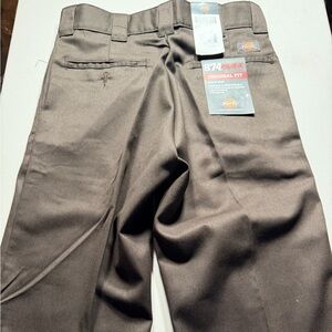 Dickies Black Work Pants with Gray Lining